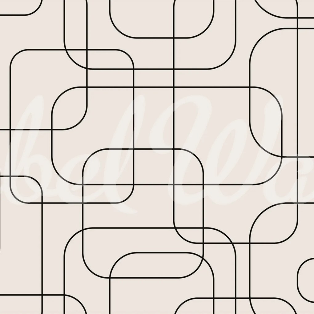 Fototapet, Graphic Lines, Beige, Rebel Walls