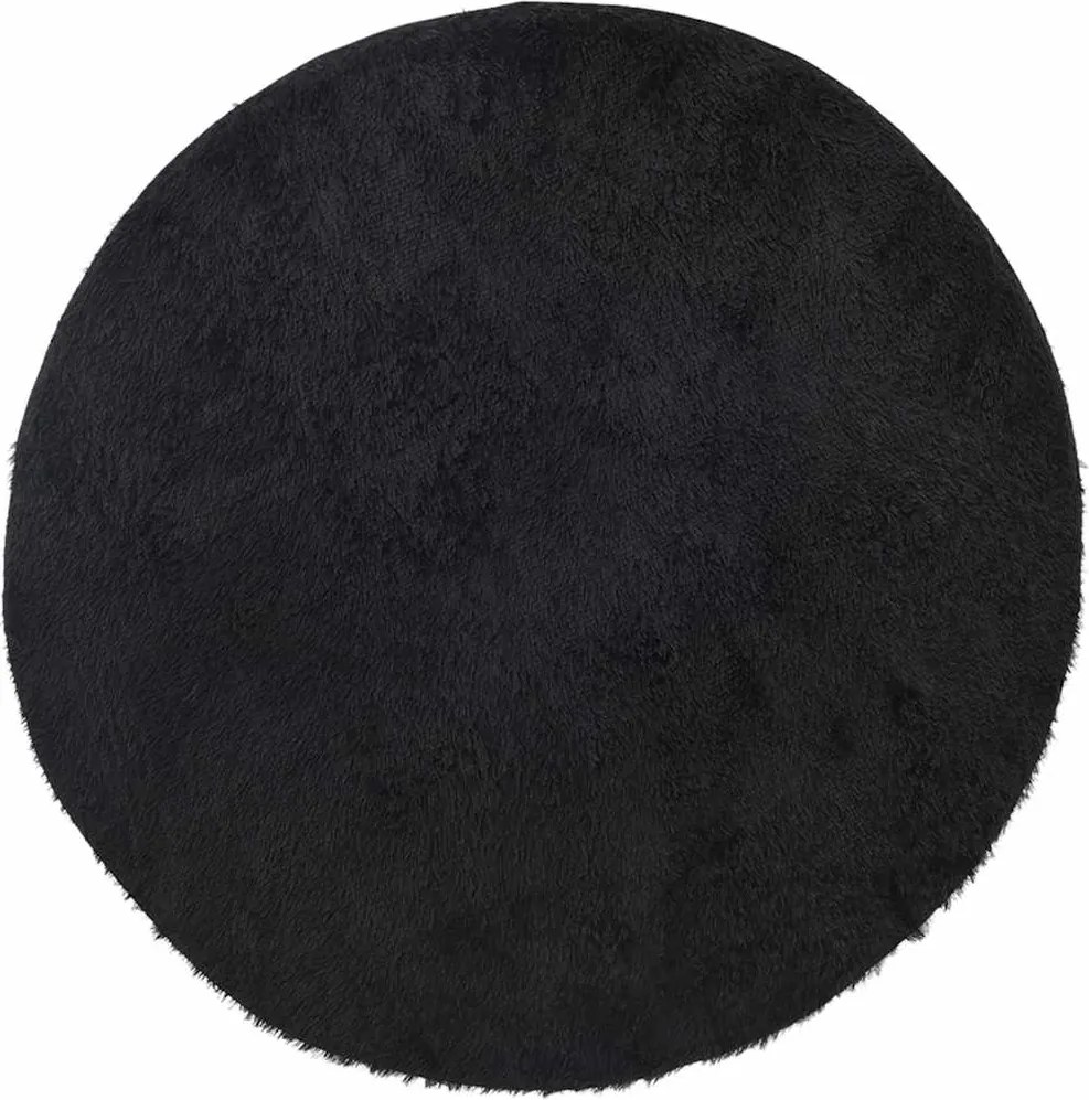 vidaXL Covor shaggy cu pom înalt, NAVARRA, negru, 240x240cm, poliester