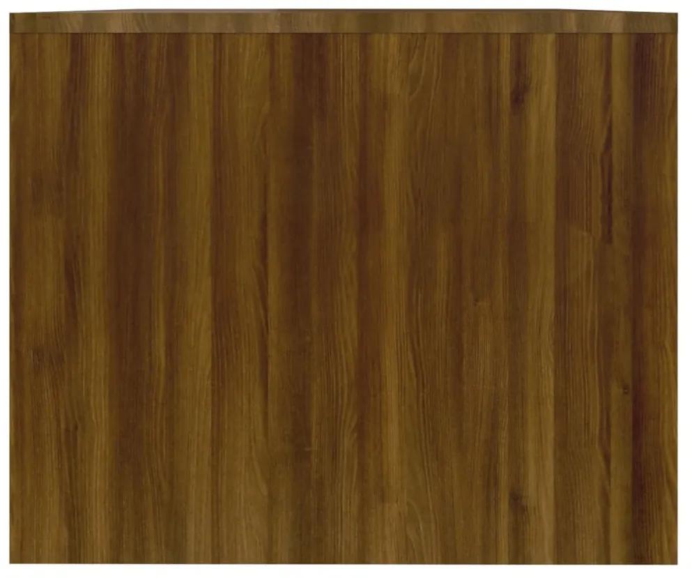 813031  Coffee Table Brown Oak 90x50x41,5 cm Chipboard 1, Stejar brun