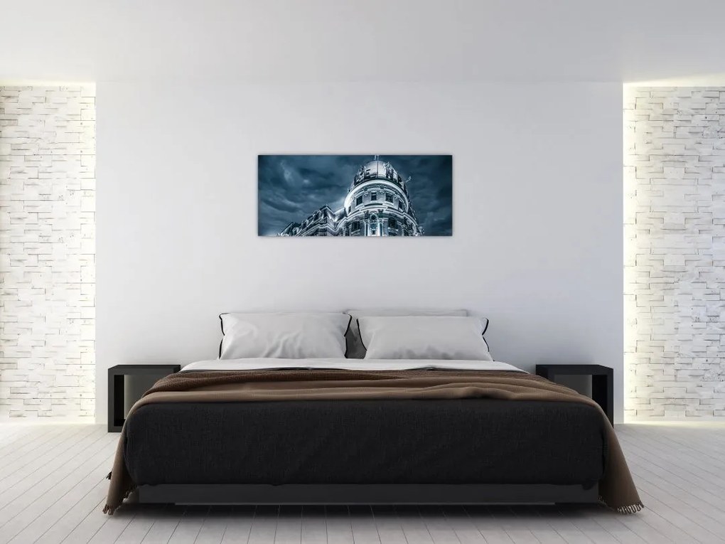 Tablou cu arhitectură în întuneric (120x50 cm)