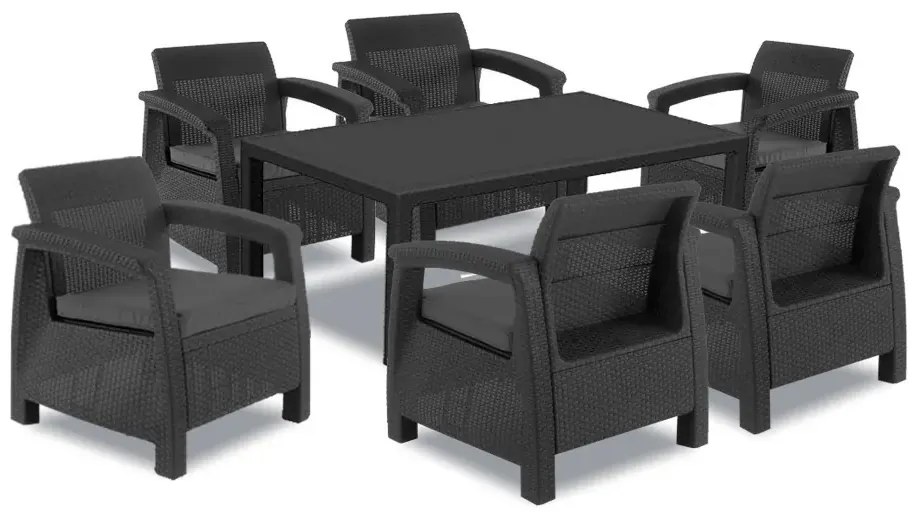 Set de mobilier de grădină Corfu Big Duo cu masă melodică
