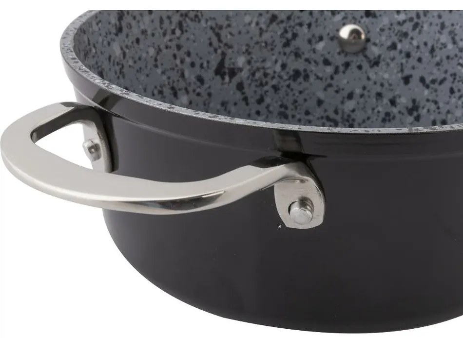 Lamart LT1254 cratiță cu capac Granit, diametru 24cm