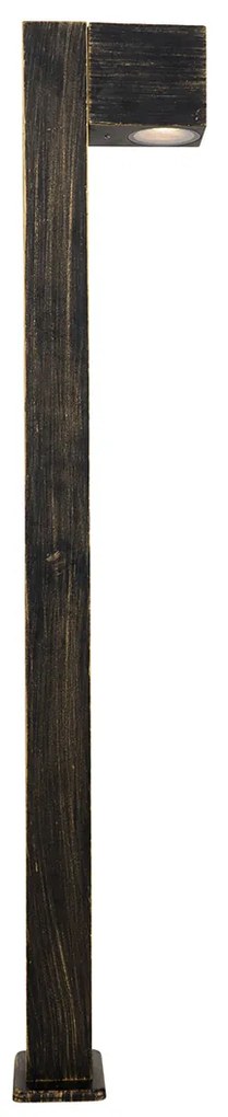 Lampă de exterior cu picior industrial auriu antic 80 cm IP44 - Baleno