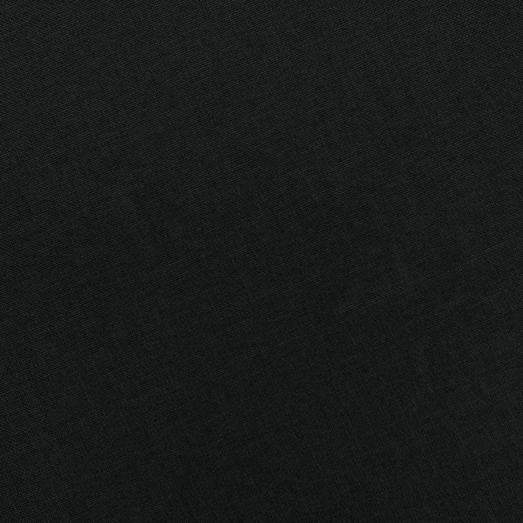 Fotoliu de masaj cu taburet, negru, material textil 1, Negru