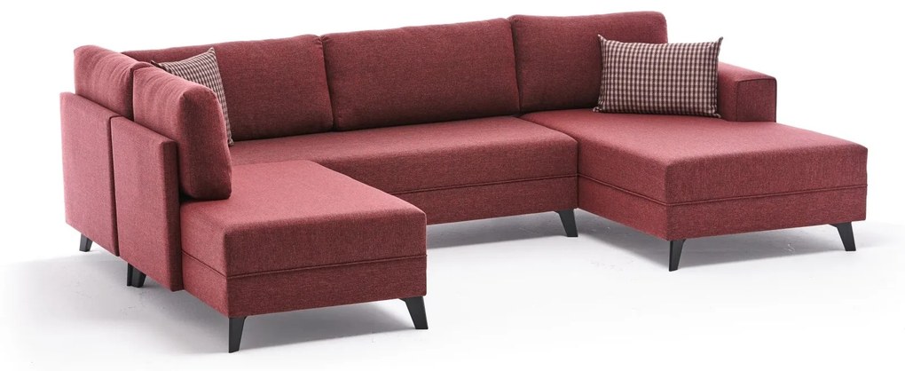 Canapea extensibilă de colț Efsun - Claret Red