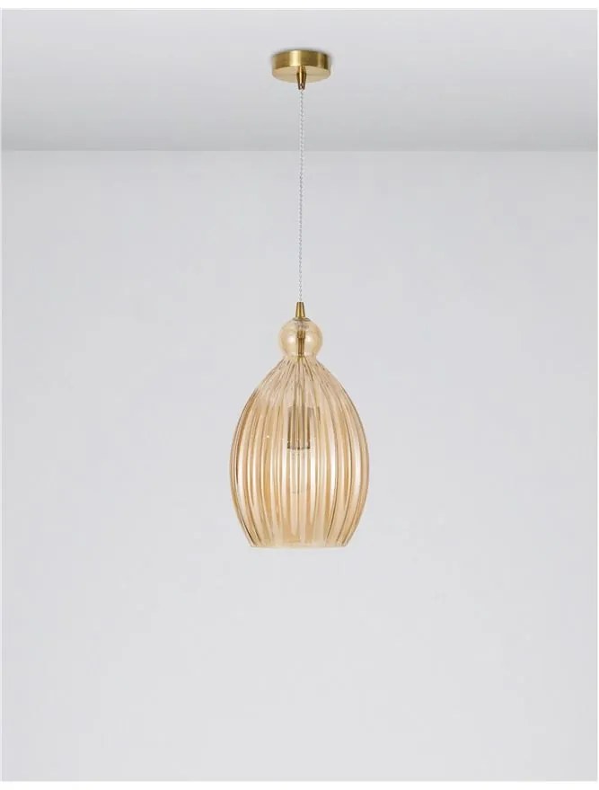 Pendul design modern LINGUA champagne NVL-9988383