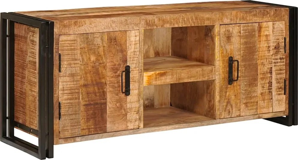 vidaXL Cabinet TV Maro 120 x 30 x 50 cm Lemn masiv de mango nefinisat