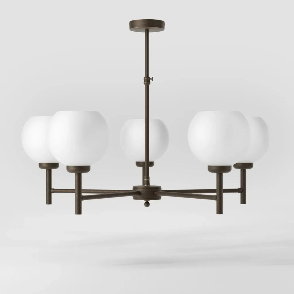 Candelabru din alama stil modern Art Deco Spheres