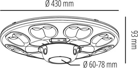 Lampă stradală solară LED cu senzor LUVIA LED/15W/3,2V 6500K IP54 5400 mAh+telecomandă