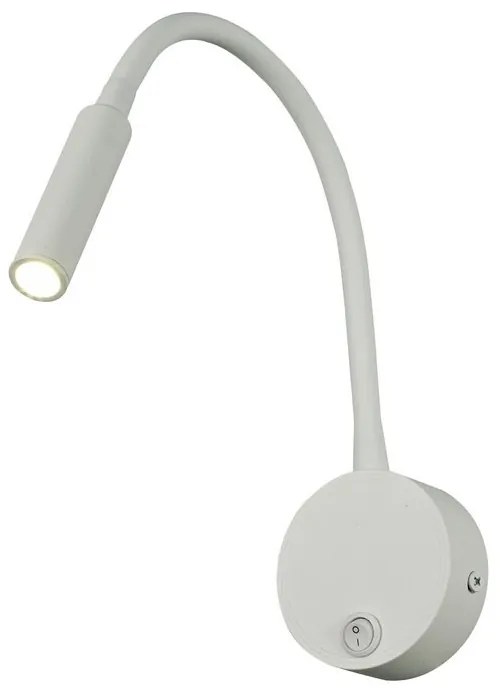 Aplica de perete cu reader LED BOAVISTA alb