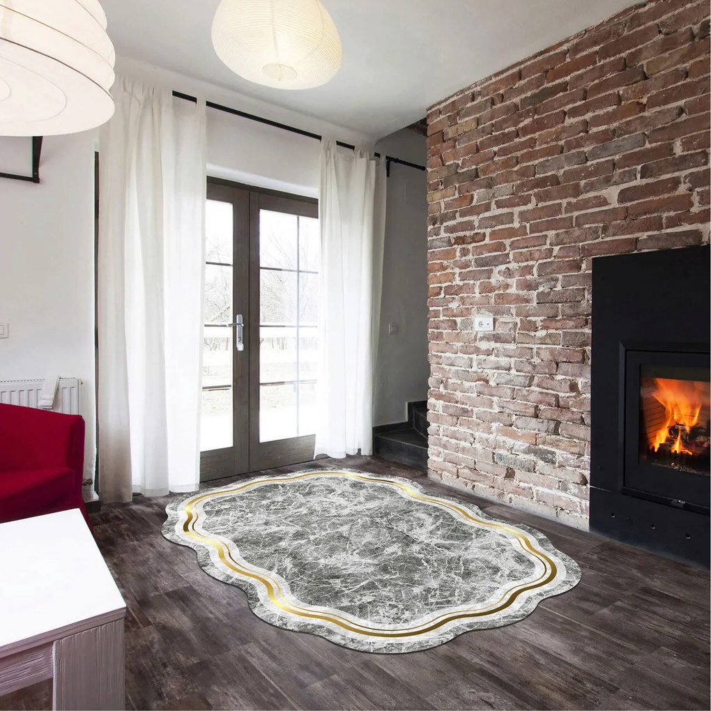 Covor, Aln600203Gl07, 160x230 cm, Gri