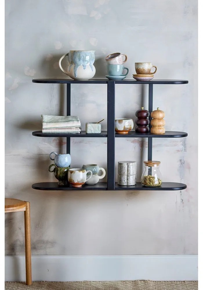 Raft negru etajat 80 cm Vicente – Bloomingville