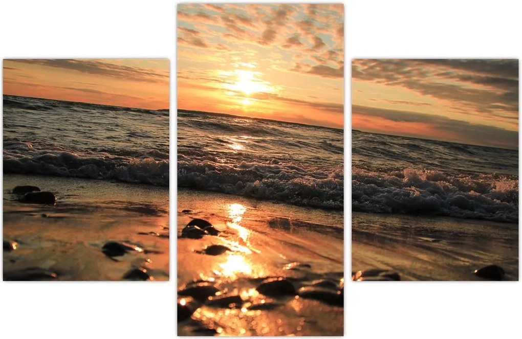Tablou - Apus de soare, ocean (90x60 cm)