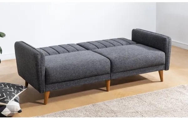 Canapea extensibilă KITO, 2 locuri, gri închis