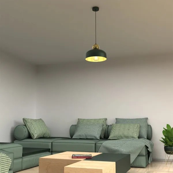 Lustră pe cablu HARALD 1xE27/60W/230V verde