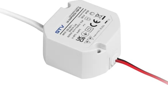 Transformator GTV pentru bandă LED, 15W, 24V, IP20 15 W, 24 V, Plastic