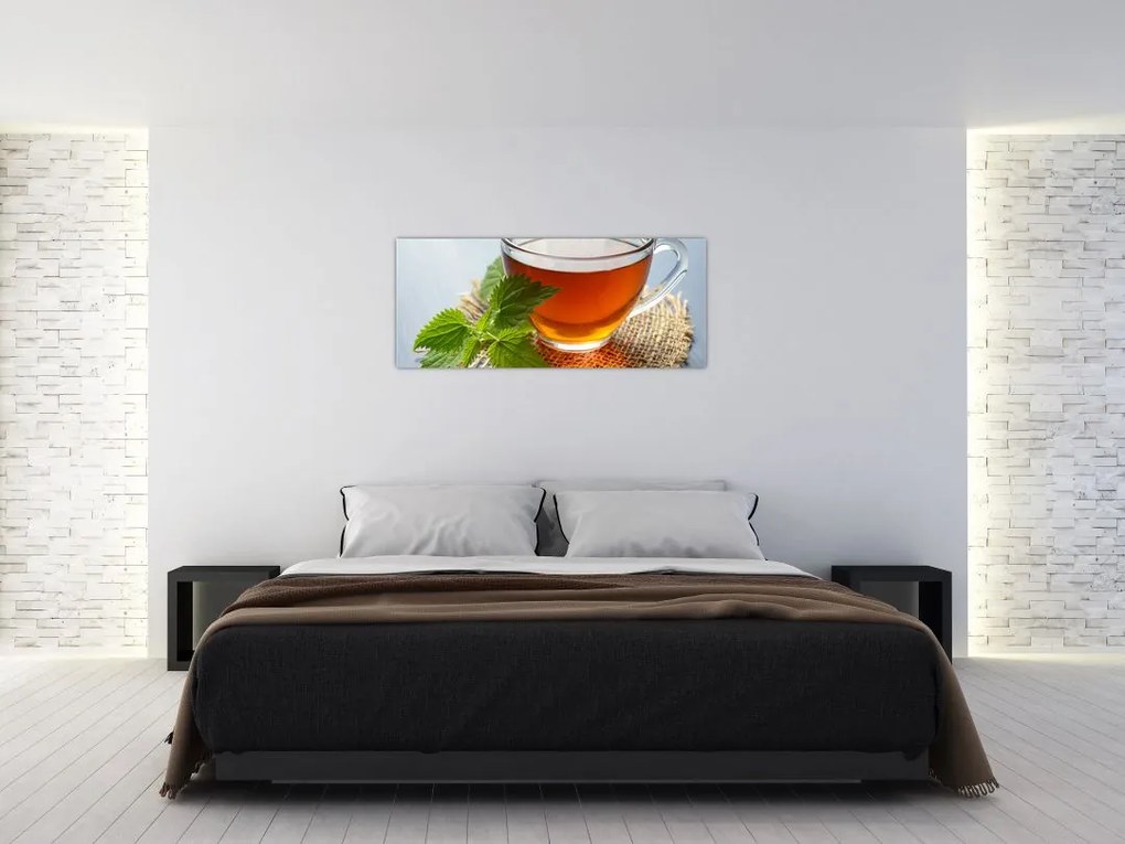 Tablou cu ceașca cu ceai (120x50 cm)