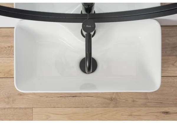 REA-U0699 - Lavoar pentru blat MERY 25x50,5 cm ceramică/alb lucios