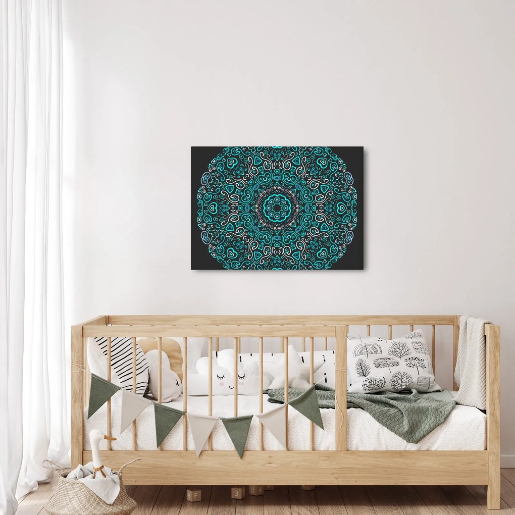 Tablou cu abstracție ornamentală (70x50 cm)