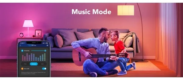 Bec LED RGBWW dimabil Govee Smart E27/12W/230V 2700-6500K Wi-Fi