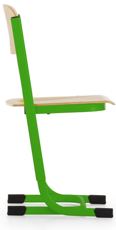 Scaun de scoala Denis, reglabil - marime 2-4, verde deschis - ral 6018