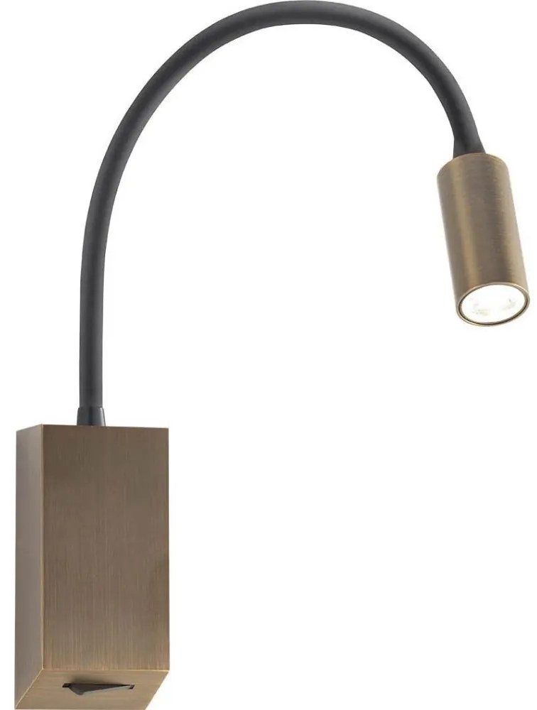 Redo 01-4802 - Lampă flexibilă LED HELLO, 3W, 230V, bronz