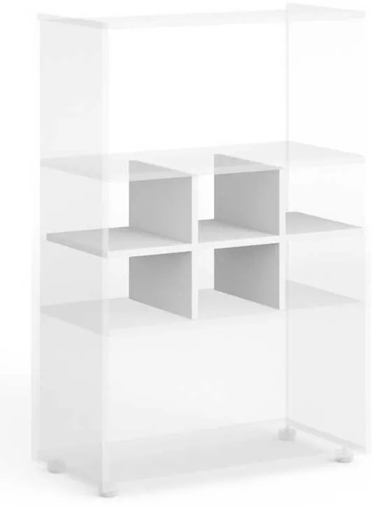 Rafturi suplimentare pentru dulap Manager 76,2 x 34 cm - 6 secțiuni, alb