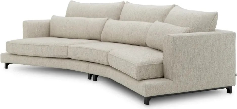 Canapea design LUX Savarana, Splendor gri deschis