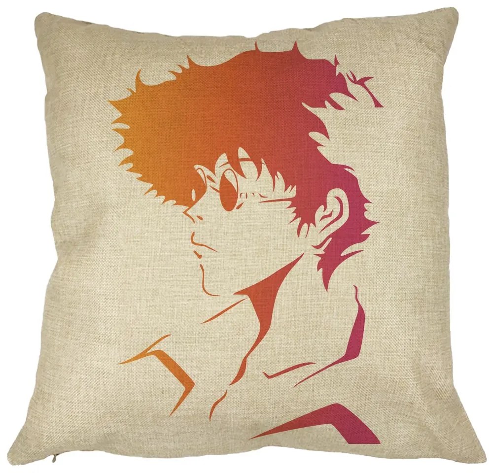 Perna Decorativa cu Cowboy Bebop 2, 40x40 cm, Husa Detasabila, Burduf