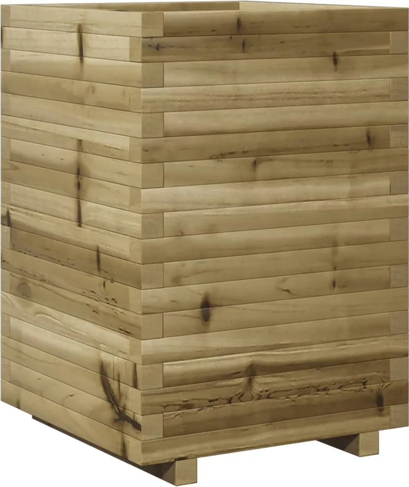 vidaXL Jardinieră de grădină, 50x50x72 cm, lemn de pin impregnat