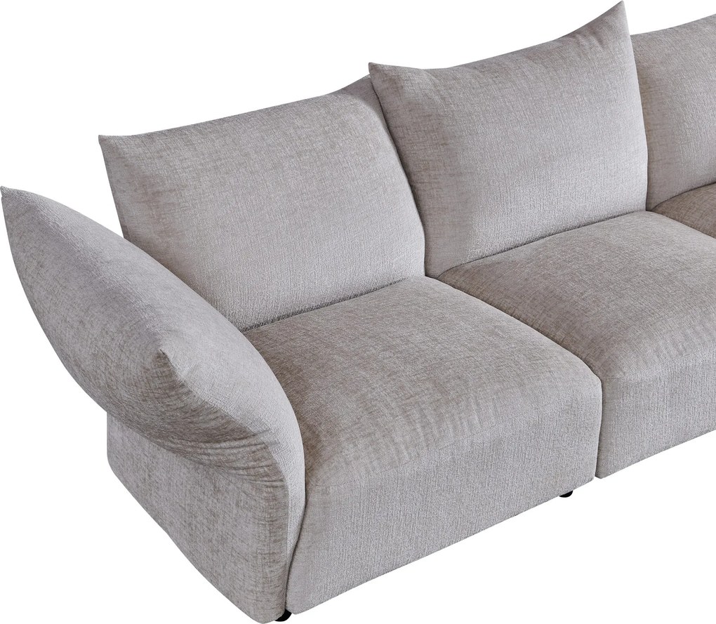 Canapea semirotunda dumonde cu șezut confortabil din spumă HR Vogue 460x131 cm