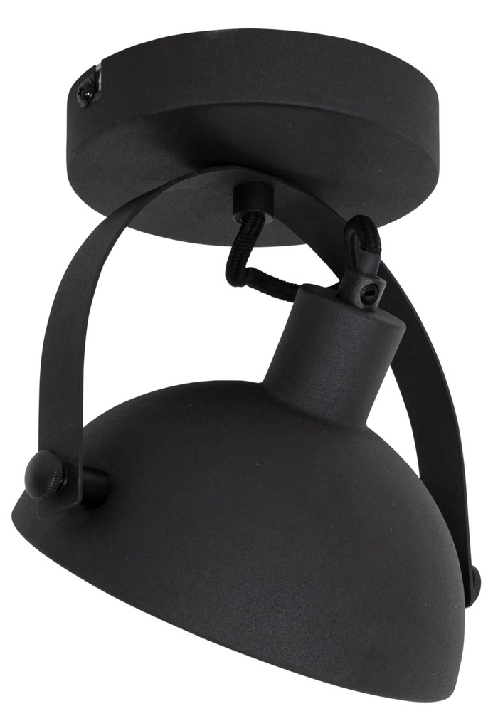 Plafoniera industriala neagra cu auriu 15 cm ajustabila - Magnax