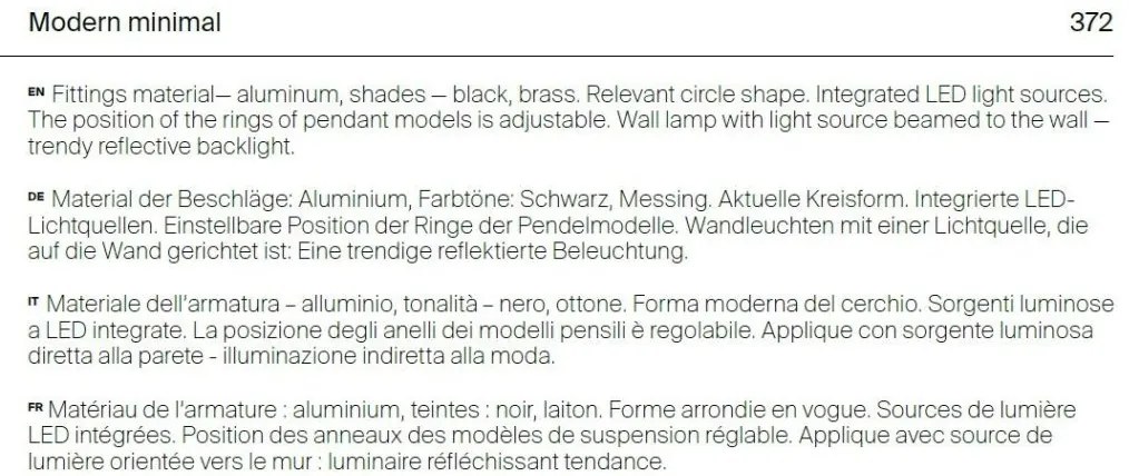 Aplica LED de perete design modern Rim alama 60cm, 3000K