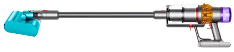 Aspirator vertical Dyson V15S Detect Submarine 448798-01, 660W, 0.77 l, 60 min autonomie, Senzori, 4 moduri, LCD, Gri / Albastru