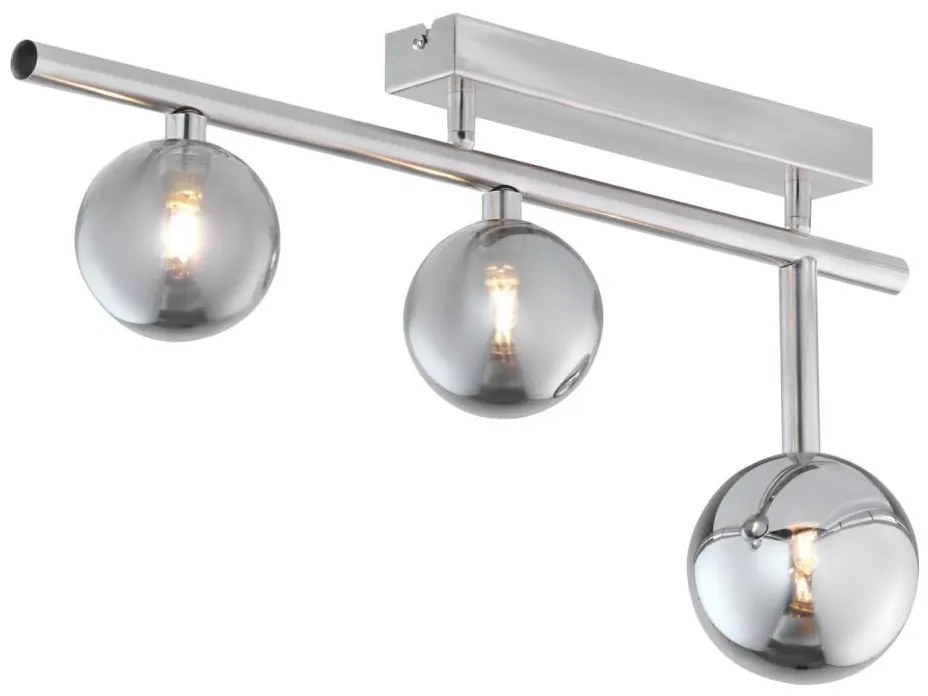 Jupiter 1901 - Lustră aplicată NEPTUN 3xG9/14W/230V crom mat/gri fumuriu