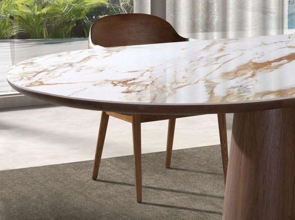 Masa marmura portelanata Walnut 240x120cm