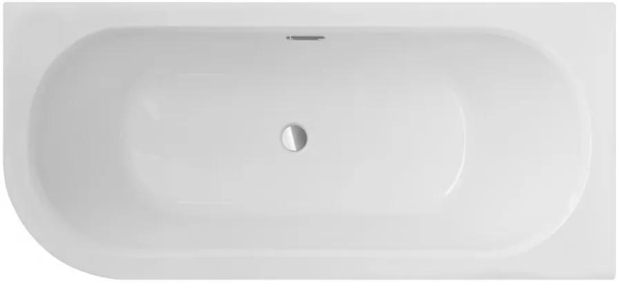 Besco Avita Slim+ cadă colțar slim 170x75 cm partea dreaptă alb #WAV-170-NPP