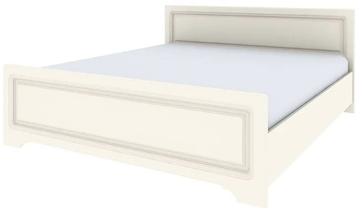 Dormitor MDF Bavaria, Dulap 4 Usi si 2 Sertare, Vanilie Mat