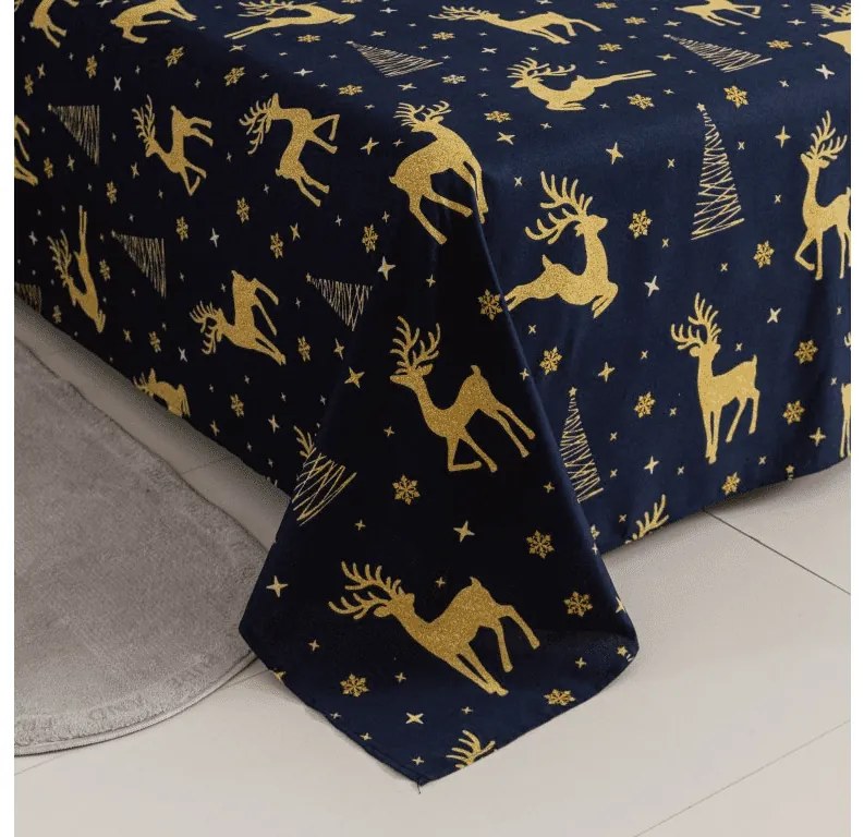 Cearsaf si fata de perna GOLDEN DEER Dimensiune: 2 ks 50 x 70 cm | 200 x 240 cm