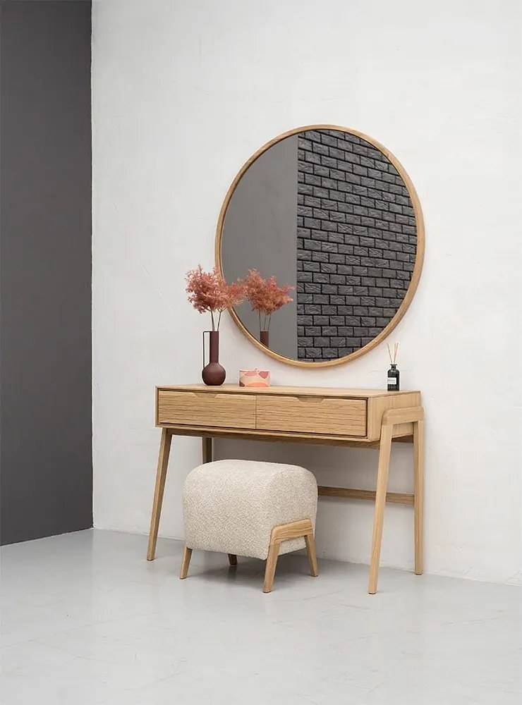Taburet lemn masiv Brooklyn, 100 × 45 × 48 cm