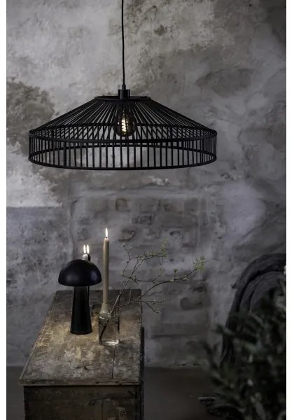 Lustră pe cablu Markslöjd 108782 TAPA 1xE27/40W/230V negru/bambus
