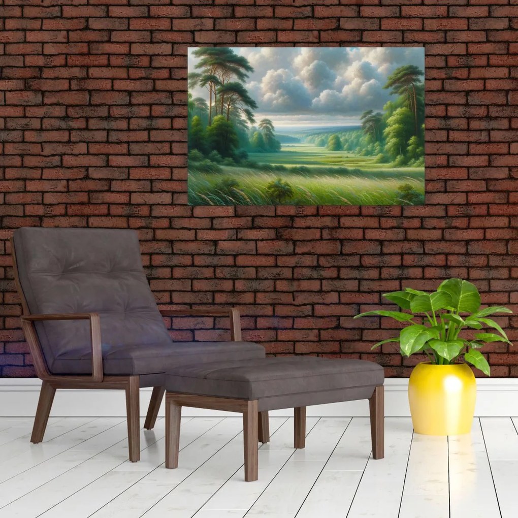 Tablou - Peisaj verde (90x60 cm)