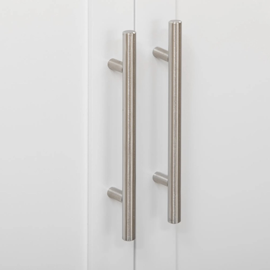 HOMCOM Cărucior de bucătărie Servie, Insulă de bucătărie, 1 Suport pentru condimente, 1 Suport pentru prosoape, 109 cm x 40 cm x 89 cm, Alb | Aosom Romania