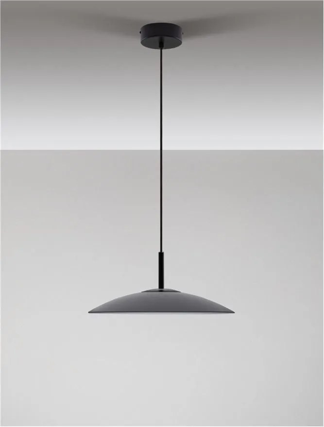 Lustra LED design modern POLIFEMO fumuriu, 40cm
