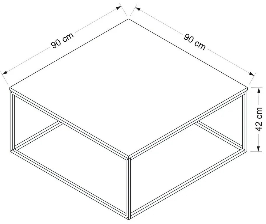 Măsuță de cafea Loni Anthracite