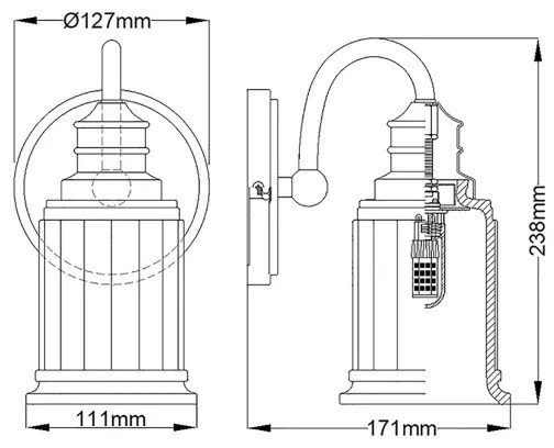 Aplică LED pentru baie Quoizel QZ-SWELL1-BB-BATH SWELL 1xG9/3W/230V IP44