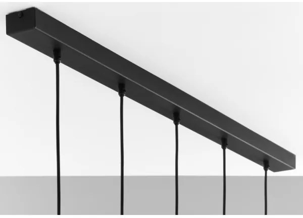 Lustră pe cablu Jupiter 2012 ALAS 5xGU10/10W/230V negru/auriu