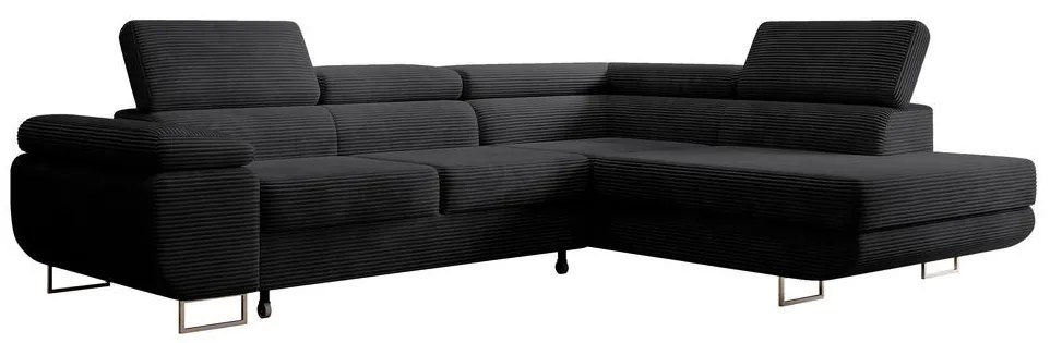 Colțar Stiletto (D) (negru + argintiu). 1099687