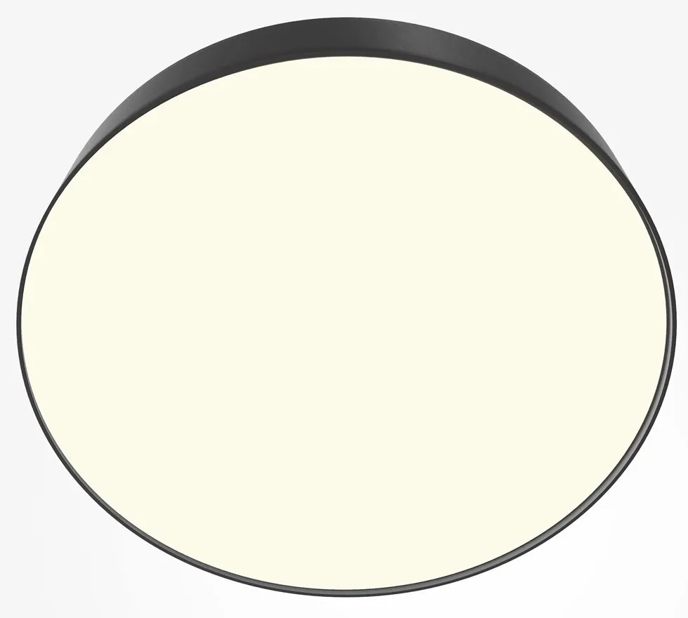 Plafoniera LED design tehnic Zoom D-40cm 3000K negru