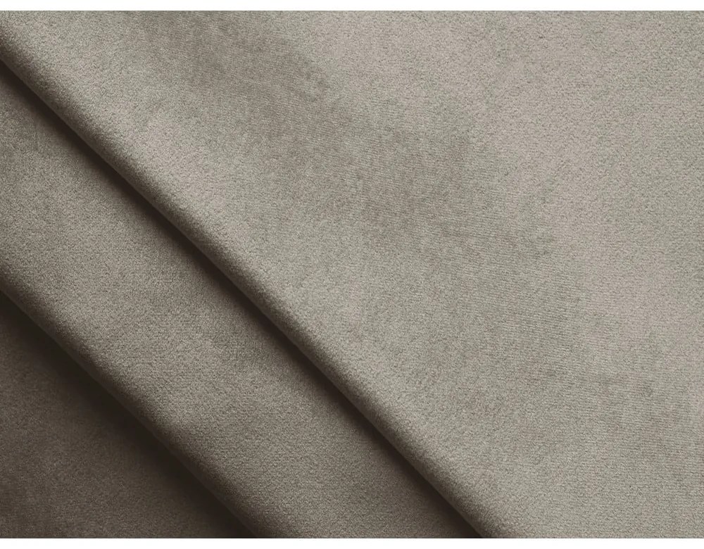 Pat boxspring taupe cu spațiu de depozitare 160x200 cm Mikana – Makamii